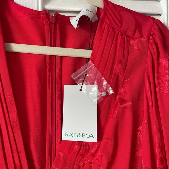 Rat and Boa RED Isabella Dress. NWT. Size Small - Picture 4 of 5